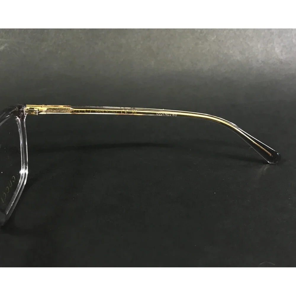 Gucci Eyeglasses Frames GG1930O 006 Clear Gold Cat Eye Full Rim 55-16-140